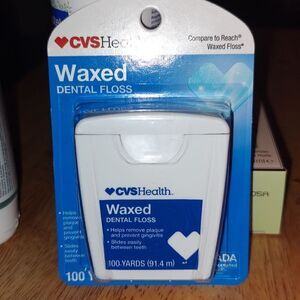 CVS Dental Floss Waxed 100 YD (quantity of 4)